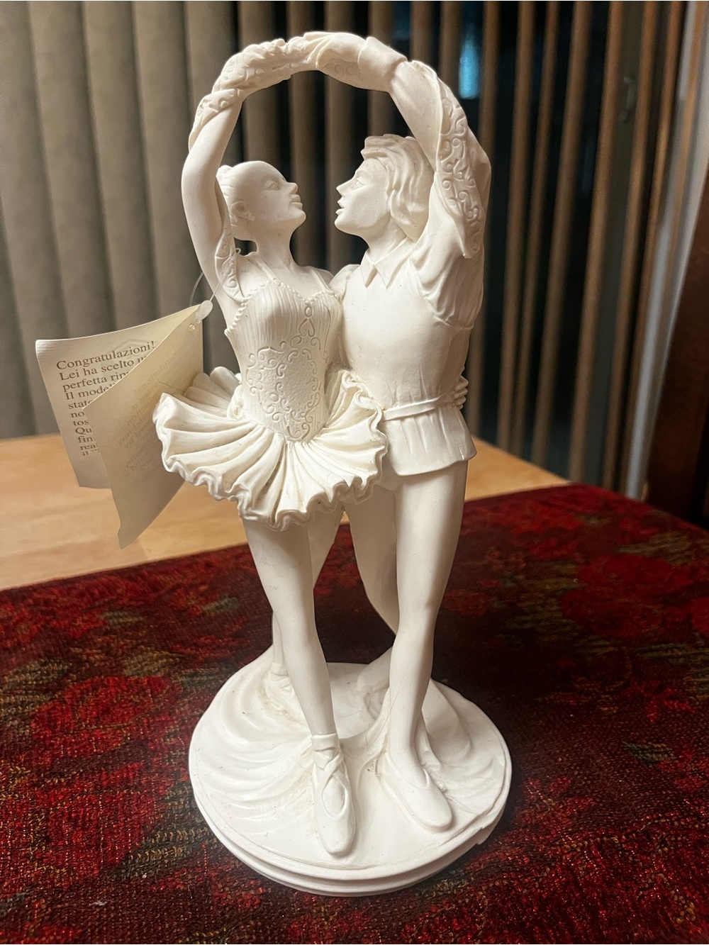 Vintage Euromarchi “Ballet Dancers” Figurine – Made in Italy – NWT
